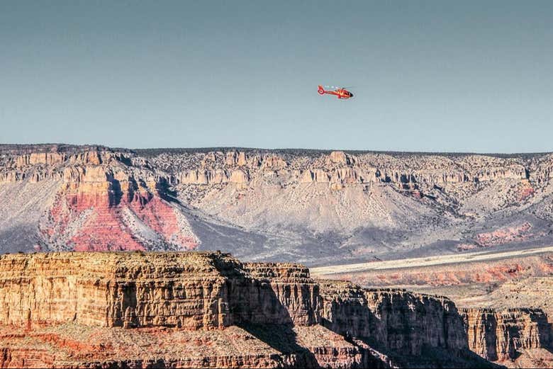 Enjoy a helicopter ride over the Grand Canyon