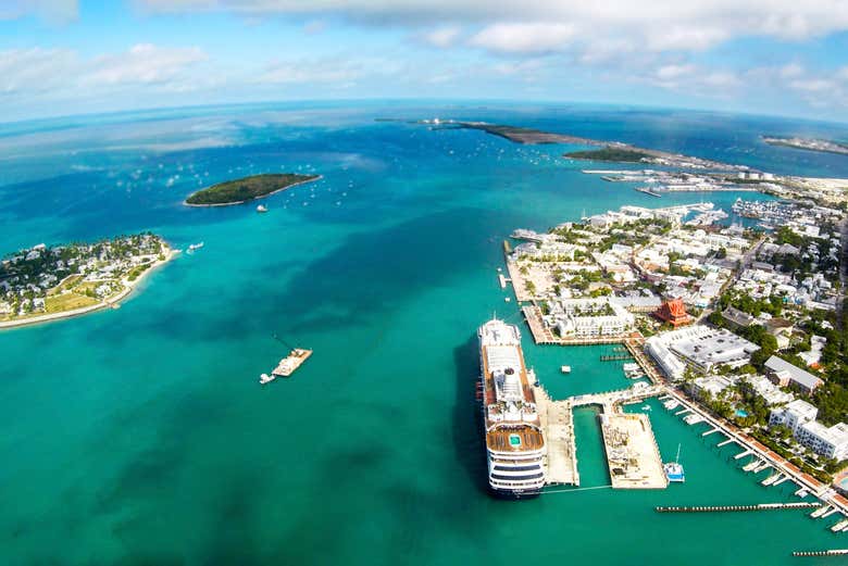 See Key West from above