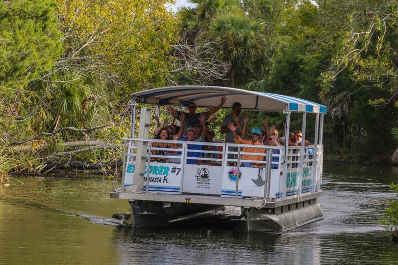 Disfrutando de las vistas en el barco por Crystal River