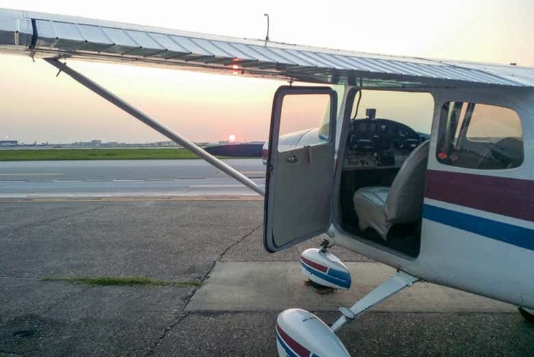 La avioneta en la que volaremos