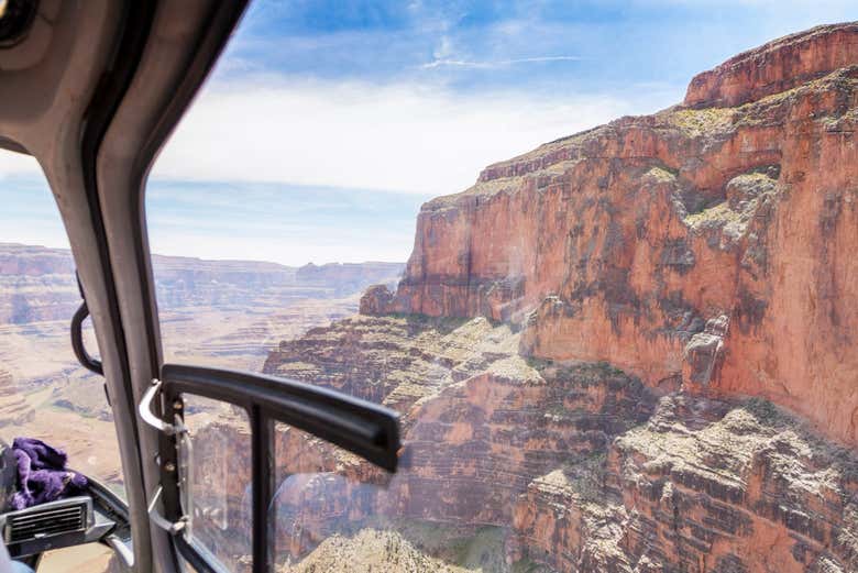 The West Rim by helicopter