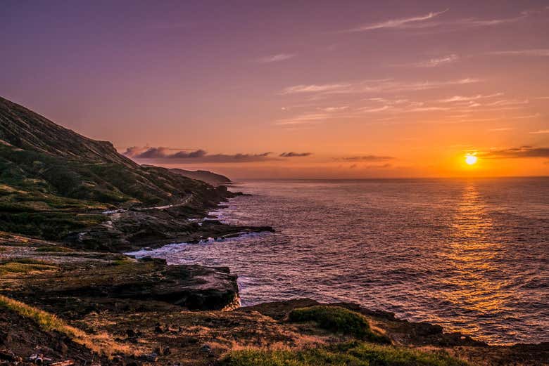 Daybreak in Oahu