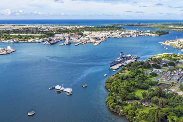 Excursão a Pearl Harbor e Honolulu de avião