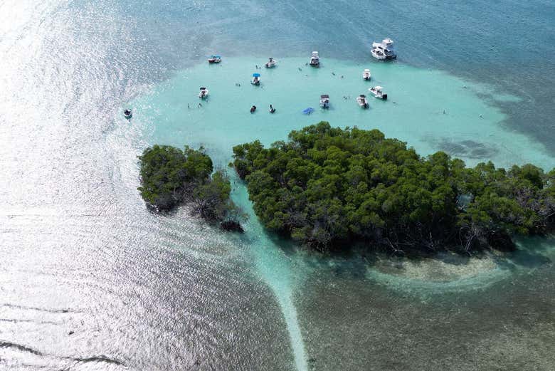 Vista aérea de Cayo Caracoles