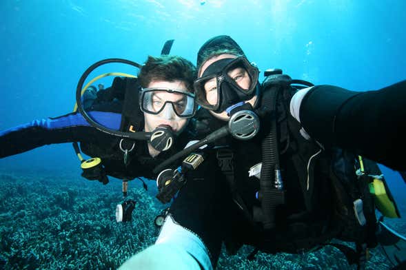 Batismo de mergulho em Lahaina