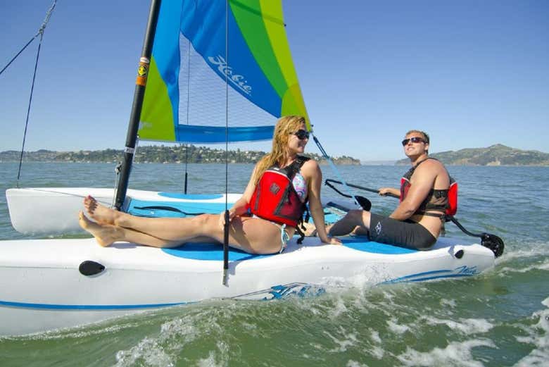 Sail a Hobie Cat boat around Miami