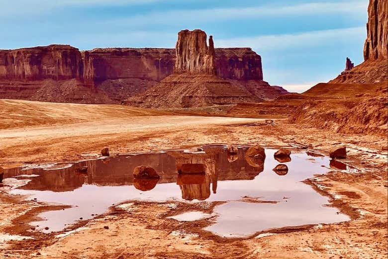 Rock formations in Monument Valley