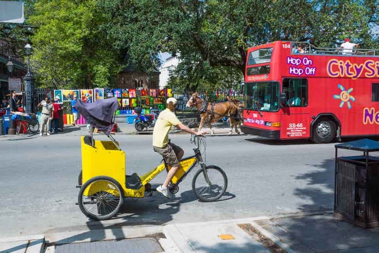 Visitando Nueva Orleans en el autobús turístico