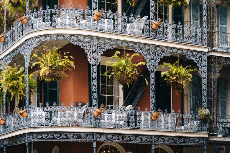 Details of the balconies in the French Quarter