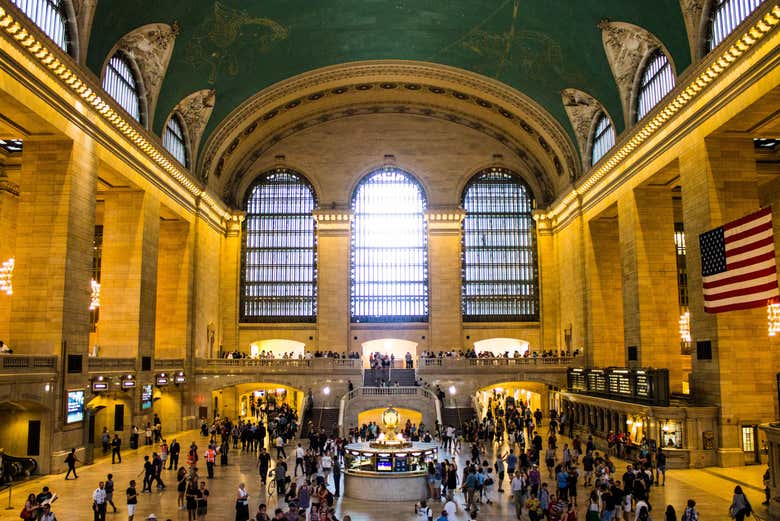 Experience the bustling Main Concourse