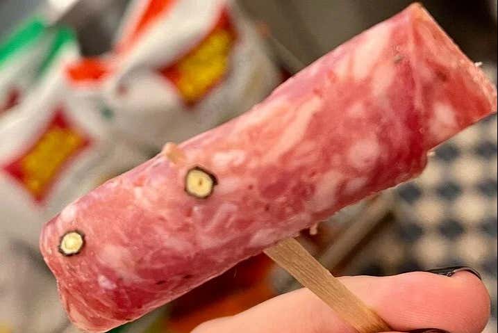 Sample authentic New York salami