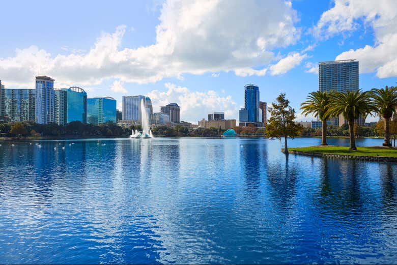 El lago Eola, en Orlando