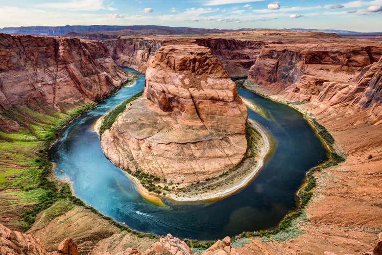 Bird's-eye view of the Horseshoe Bend