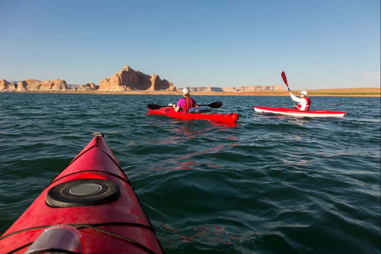 Kayaks por el lago Powell