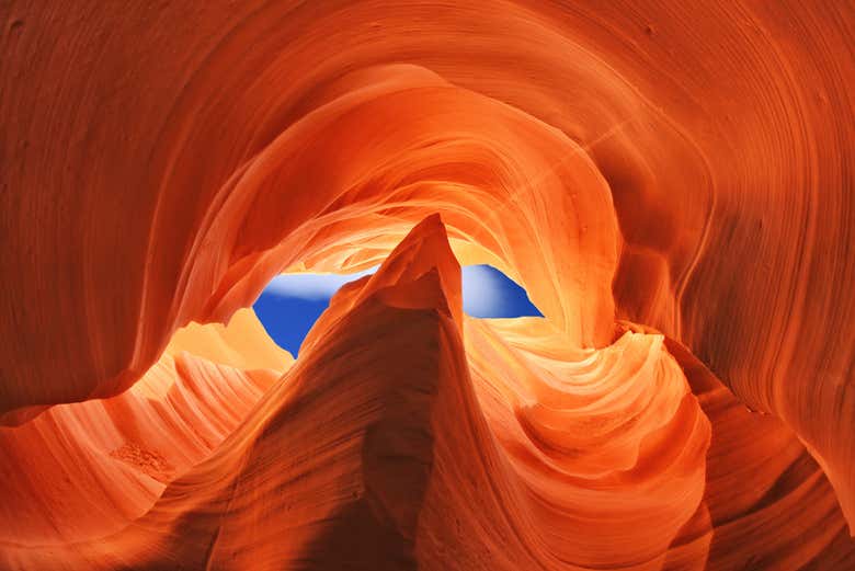 Admiring Lower Antelope Canyon