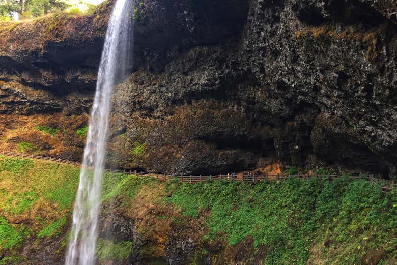 Camino bajo South Falls