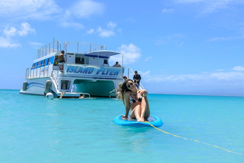 catamaran a caja de muerto