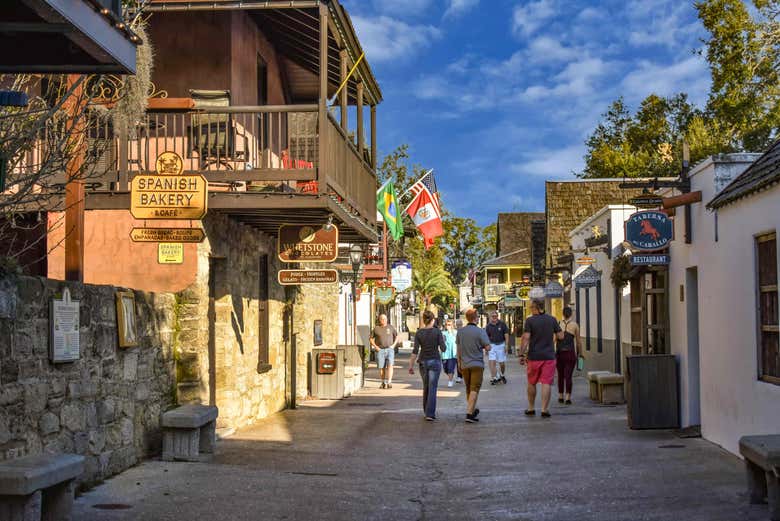 Exploring the centre of St. Augustine