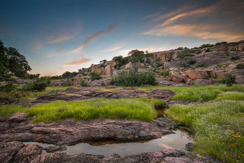 El atardecer de Texas Hill Country