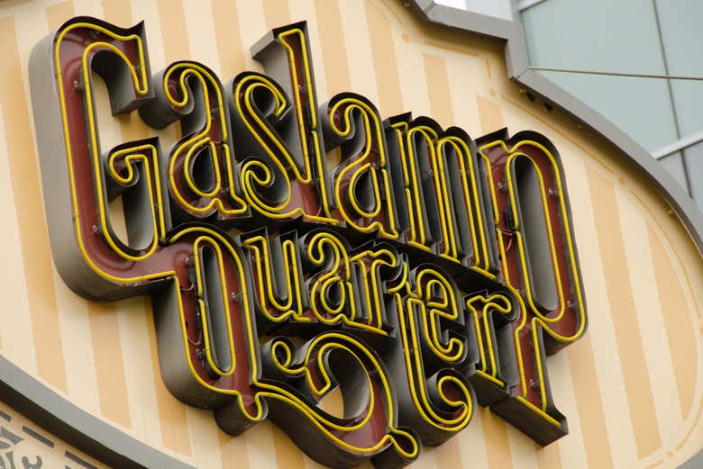 Panneau du Gaslamp Quarter