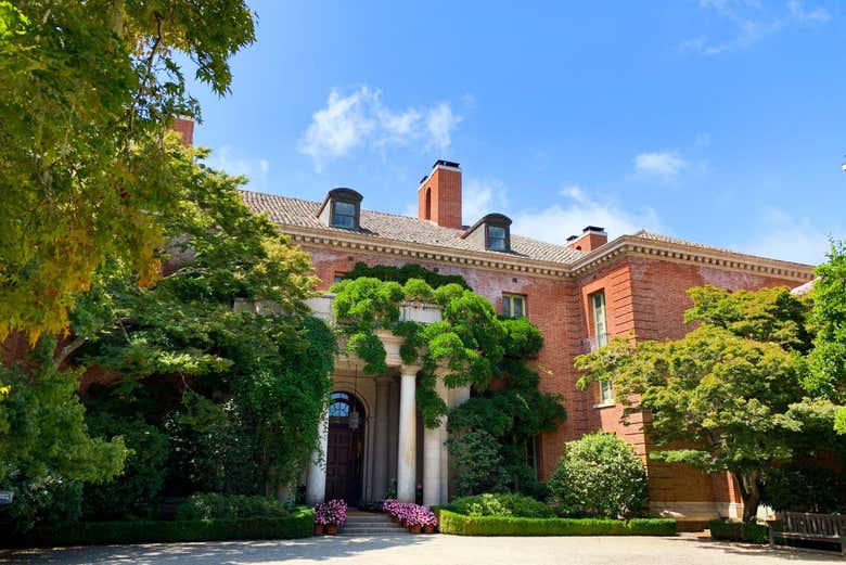 La casa histórica en el Jardín Filoli