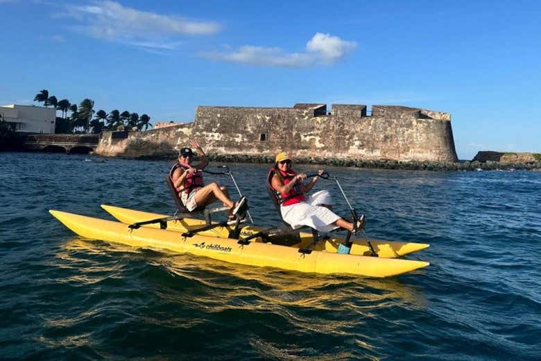 Pasando frente al fuerte San Jerónimo