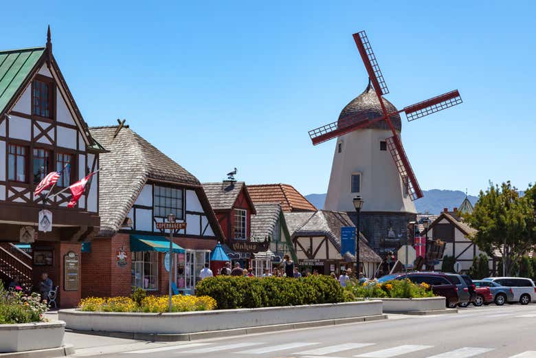 Stroll down the beautiful streets of Solvang