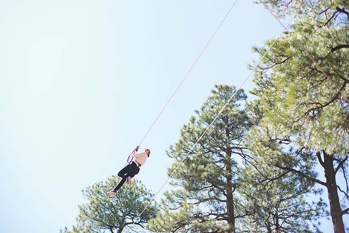 Ziplining in Flagstaff