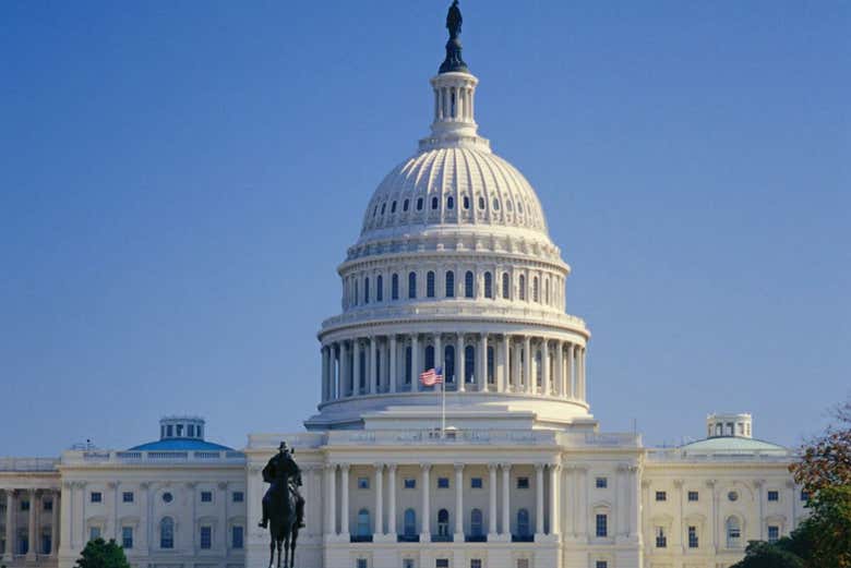 O Capitólio, a sede do Congresso dos Estados Unidos