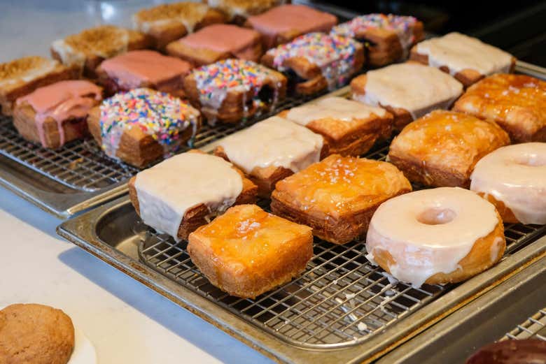 A lovely selection of donuts