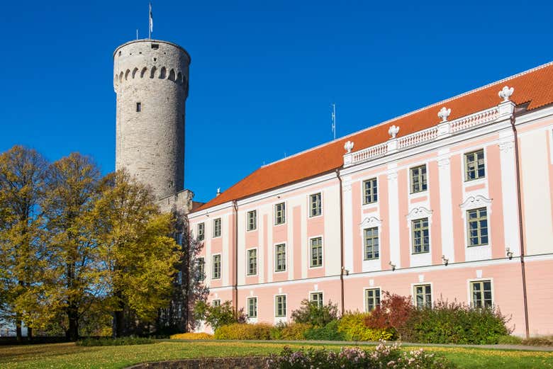 Pikk Hermann Tower, next to the Estonian parliament