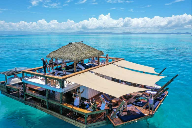 Spend a day floating on Cloud 9 in Fiji