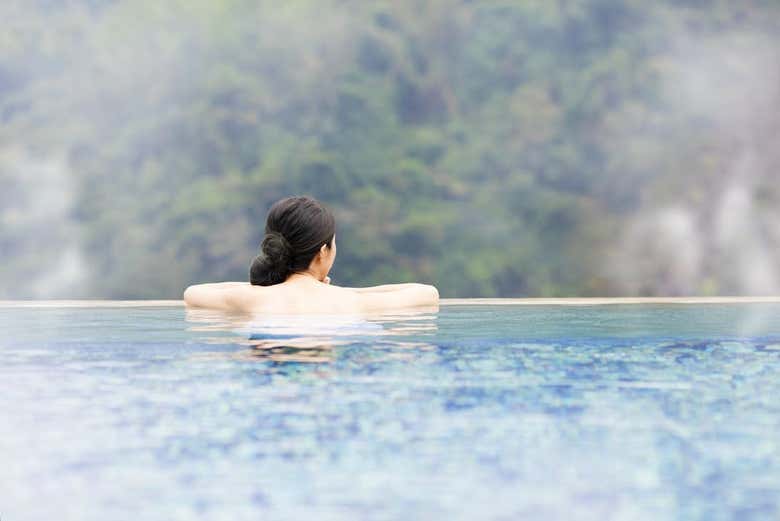 Relaxing at Asin Hot Springs