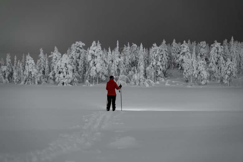 Tour con le racchette da neve ad Äkäslompolo