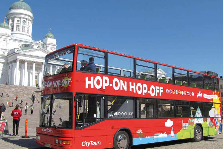 Touring Helsinki by bus