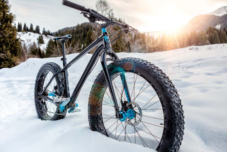 Fat bike por la nieve