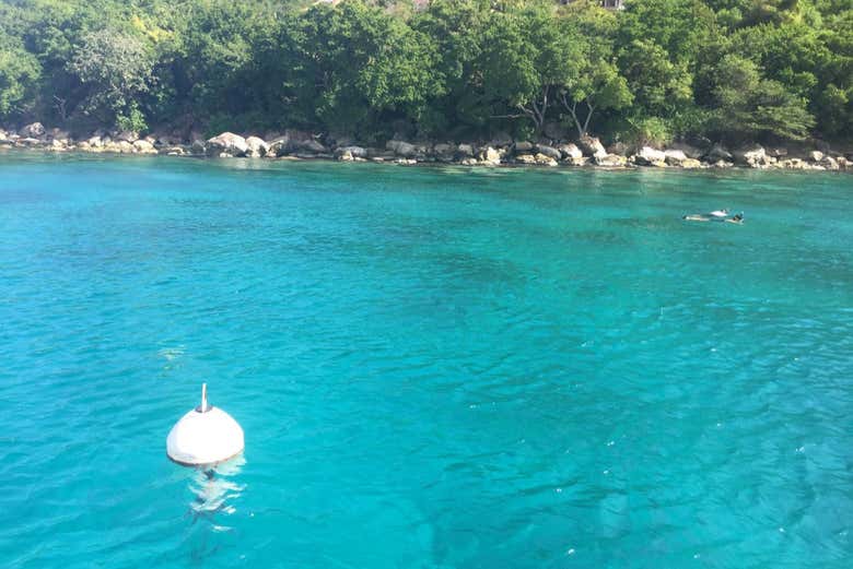 Las aguas turquesas del mar Caribe