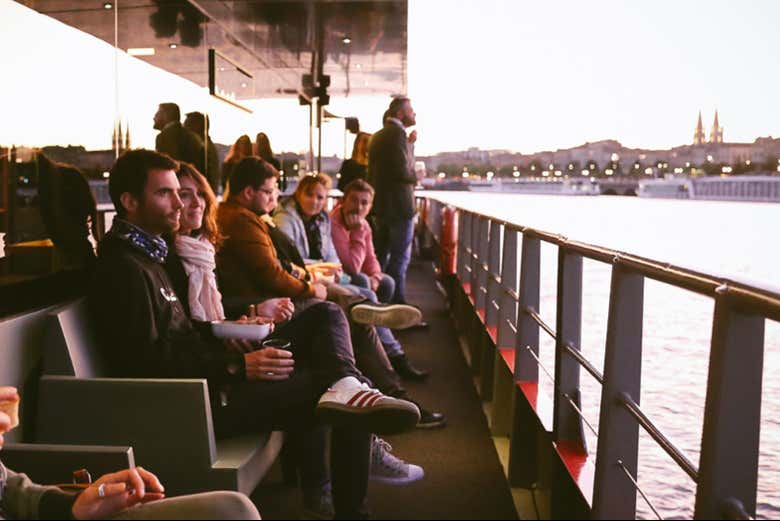 Enjoying the views from the boat