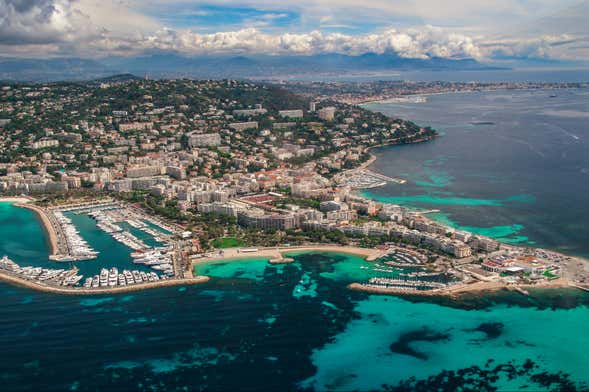 Paseo en avioneta desde Cannes