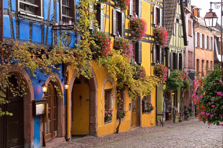 Riquewihr's colourful streets