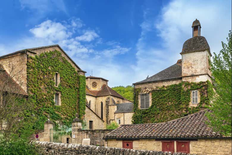 Panorámica de la abadía de Beaulieu-en-Rouergue