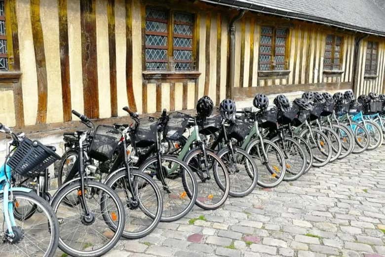 Bikes ready for the tour