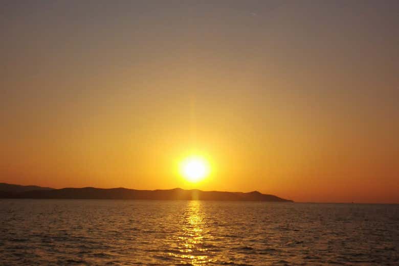 Amanecer en la costa de Hyères