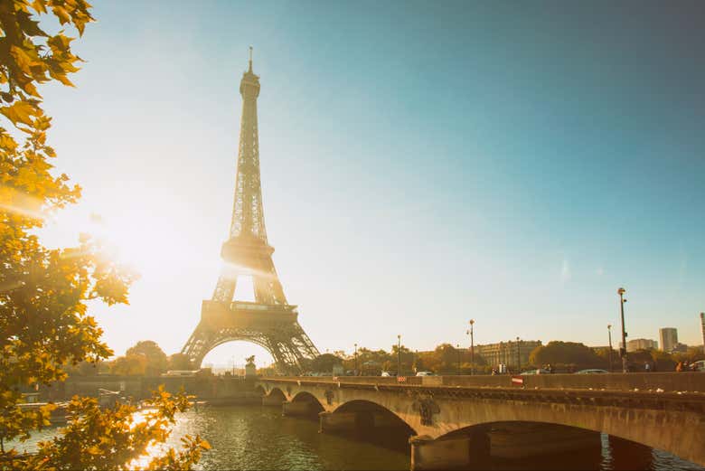 A famosa Torre Eiffel