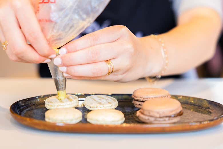 Rellenado los macarons