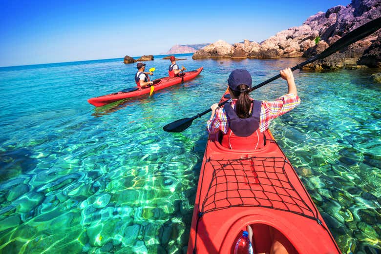 Kayak sur la Côte d'Azur