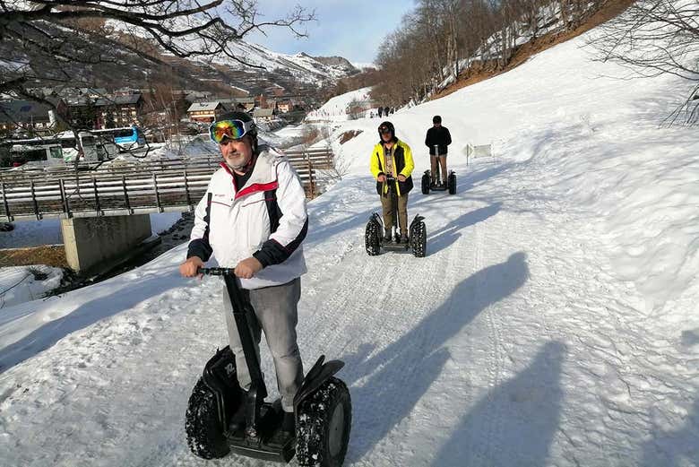 Atravesando en segway los helados parajes de Valloire