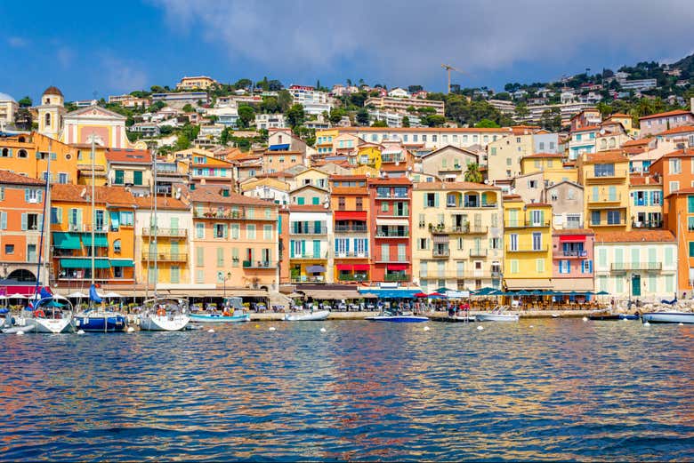 The colourful houses of Villefranche