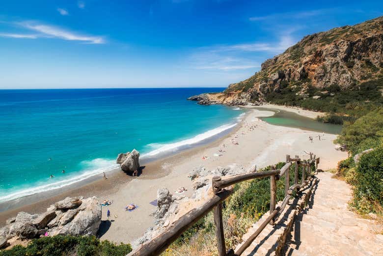 Bienvenue à la plage de Preveli !