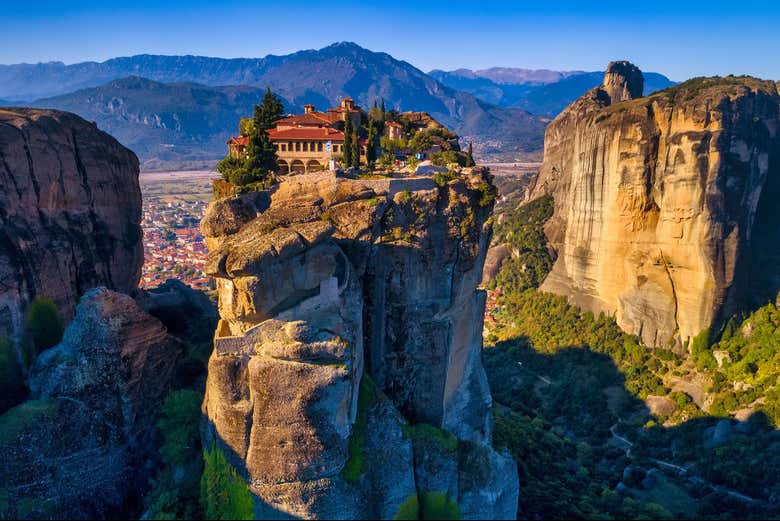 Vue panoramique sur l'un des monastères